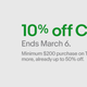 Extra 10% off electronics. Maximum $100 discount.